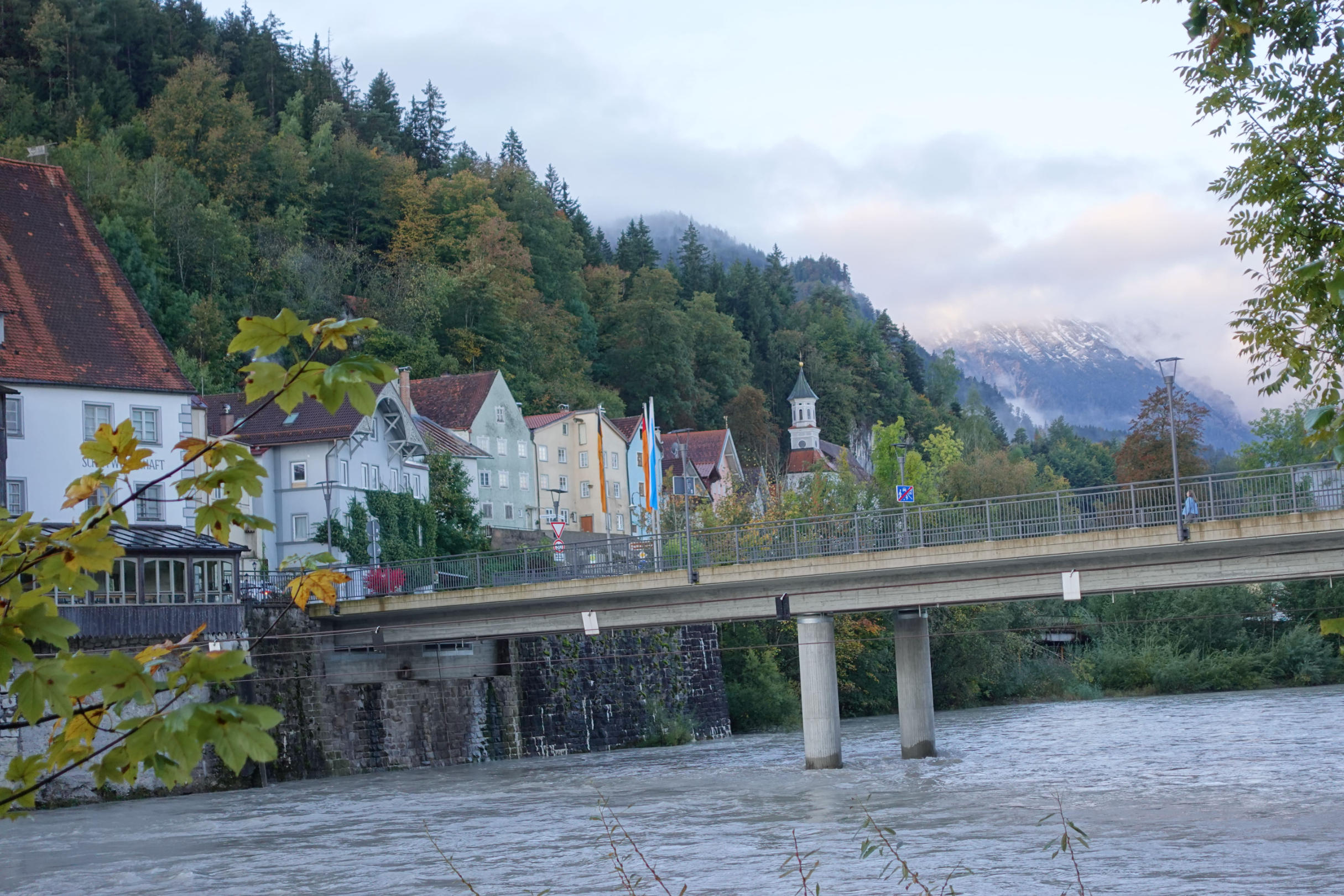 Stadt Füssen im Allgäu und Schloss Neuschwanstein